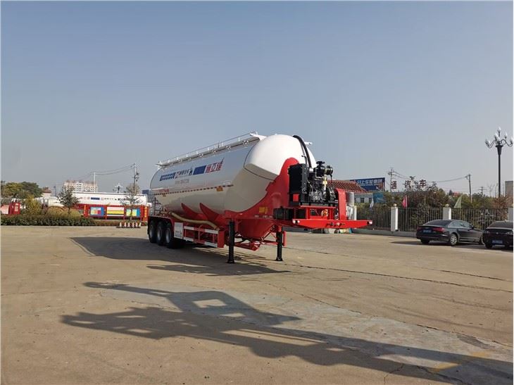 Treler Semi Trailer Serbuk Simen Menegak 48m3