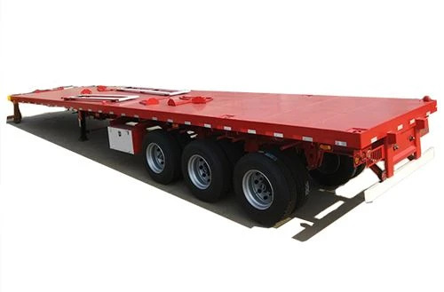 Treler trak flatbed 40 kaki jualan panas China dengan kualiti tahan lama