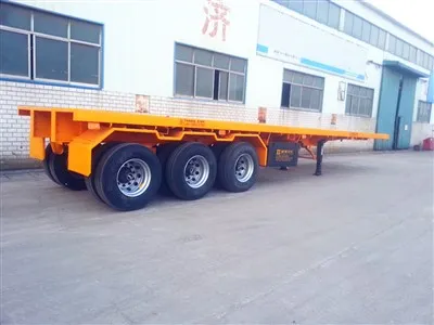 Treler Semi Flatbed Kontena 3 Gandar