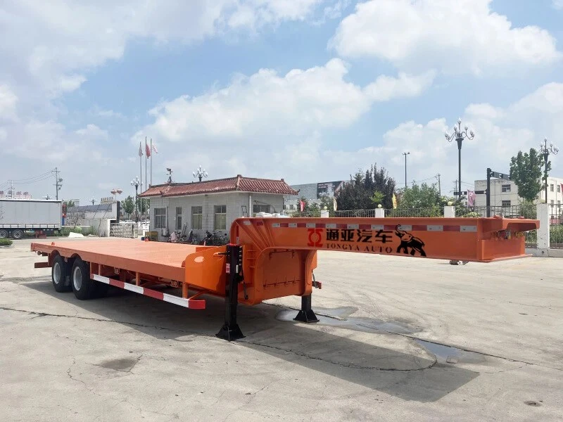 30T Low Bed Semi Trailer factory