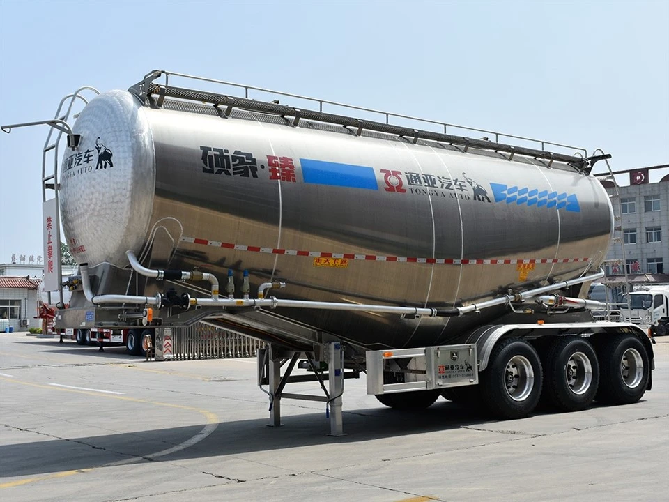 40t Aluminium Cement Tanker Semi Trailer