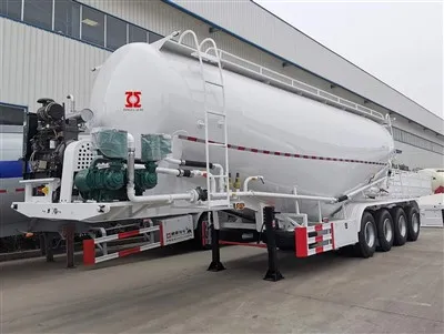 4 Gandar 50m3 Bulk Cement Tanker Semi Trailer