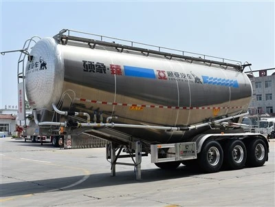 40t Aluminium Cement Tanker Semi Trailer